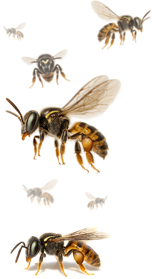 Ilustração de uma abelha nativa Melipona seminigra