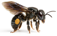 Ilustração de uma abelha nativa Nannotrigona testaceicornis